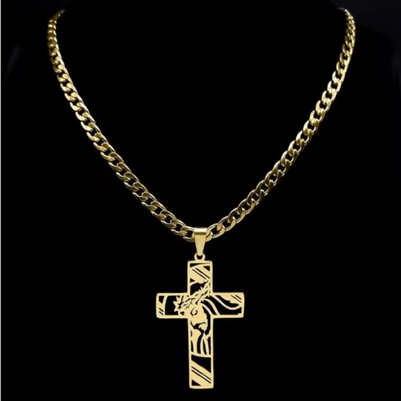 Jesus Cross Necklace. - Picture 3 of 3